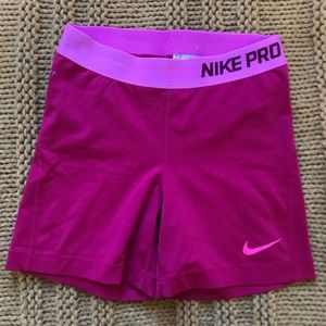 Pink Nike Pro spandex